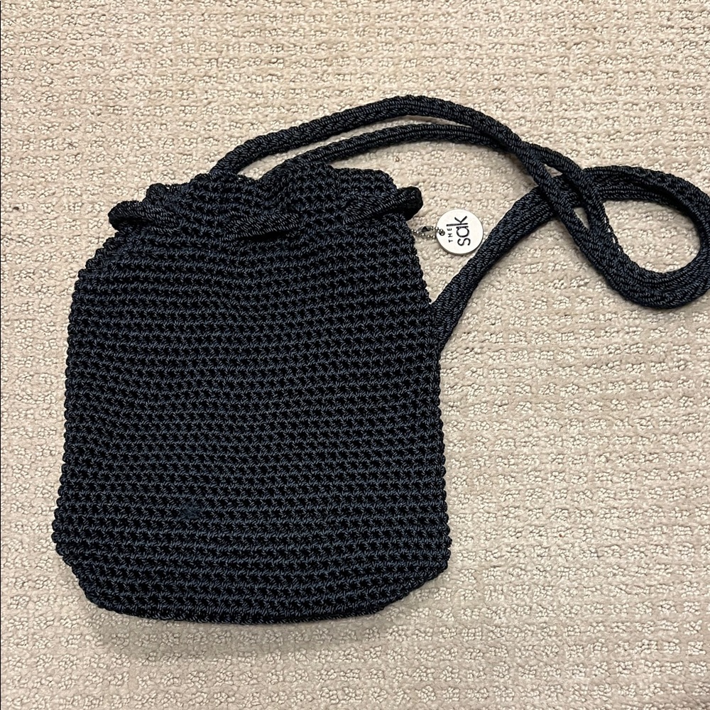 The Sak Stylish Black Knit Bag